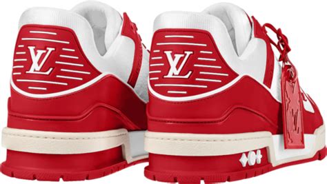 louis vuitton white and red sneakers|louis v sneakers.